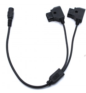 Durable Coil 2 Pins D-Tap to 5.5x2.1mm DC Cable